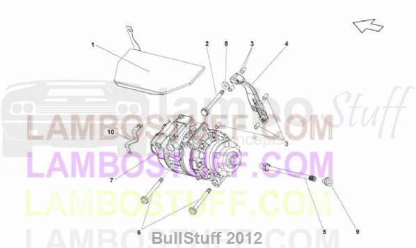 2010 Lamborghini GALLARDO LP 550-2 COUPE USA AIR CONDITIONING SYSTEM (260.01.00)